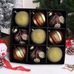 New Product Christmas Tree Decoration Premium Christmas Ball Set Combination High End Tree Ornaments Collection