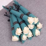 Soap Rose Artificial Flowers Flowers Valentine Single Branch Soap Flower Valentines Mothers Festival Day Wedding Decoration