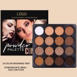16 Color Private Label Makeup Face Top  Matte Pressed Powder Contour Blush Highlight Shimmer Powder Palette
