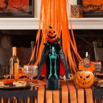 Halloween Wine Bag Pumpkin Design Ornament Holiday Banquet Table Decoration for Party Christmas Holiday Supplies
