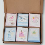 Cute Mini Baby Boy Girl Interactive Baby Blessing Card Invitation Baby Born Greeting Card  Ceremony Invitation