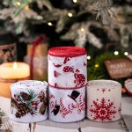 Red Christmas Themed Wired Burlap Christmas Ribbon Tree Wrapping Decoration Holiday Bow Festive Wreath Party Decoration
