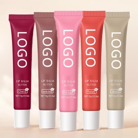 Customized Logo SPF Fruit Flavored Moisturizing Makeup Private Label Liquid Lip Oil Butter Gloss Lipstick Vegan Lip Oil Herbal