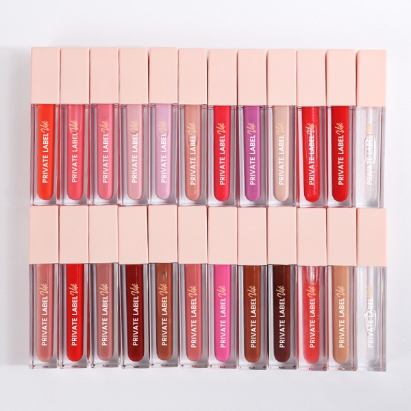 Moisturizing 24 Colors Private Logo Waterpoof Long Lasting Colored Non-Stick Cup Lip Gloss