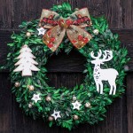 Festive Burlap Line Edge Wired Ribbon in Christmas Plaid Handcrafted Gift Bows Wreath Packaging Party Decoration