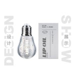 Custom Makeup Fruit Flavor Mini Light Bulb 8ML Lip Glaze Honey Gold Foil Colors Changing 10 Colors Lip Gloss