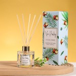 Wholesale High Quality 100ml Customized logo Perfume Essential Oil Reed Flameless Aromatherapy Home Floral Fragrance