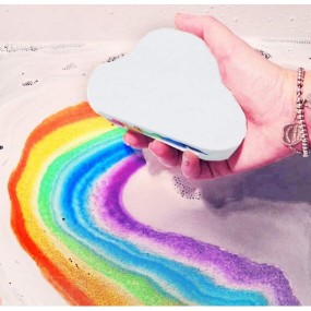 Bath Bomb Manufacturer - Rainbow Clouds Custom