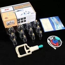 Glass Cupping Set Factory - Yifang Twist Top 12cups