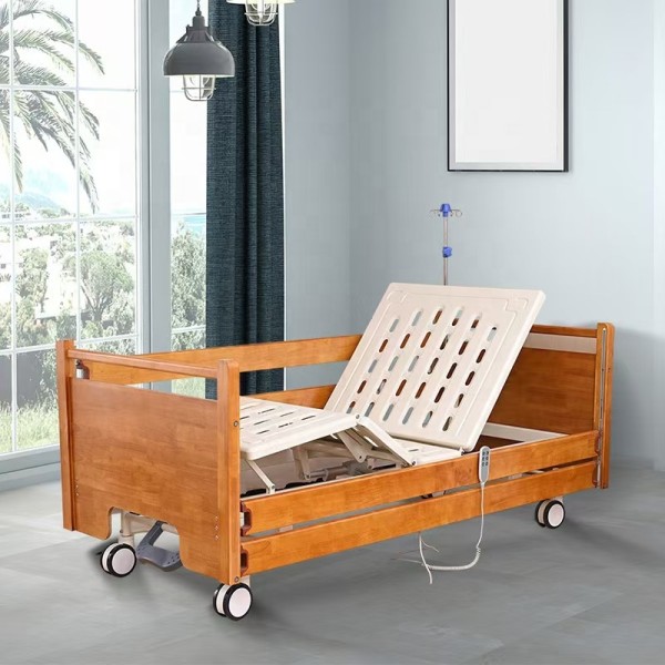 Manual Nursing Bed Factory - Two Function Wood