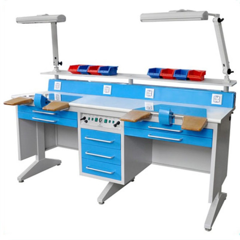 Dental Workstation Supplier - Double People Lab Bench