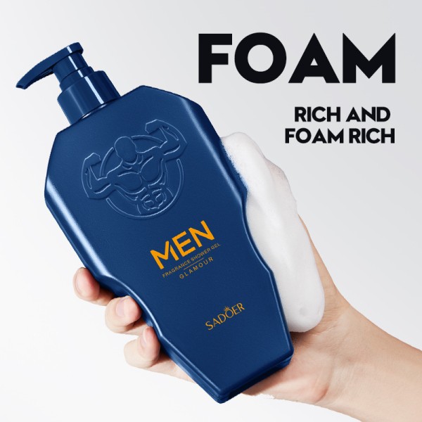 Hot Selling Organic Perfume Cleaning Moisturizing Whitening Brightening Refreshing Whitening Wholesale Men's Shower Gel