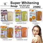 Hot Sale 250g Almond Carrot Papaya Soap 7 Days Super Whitening Black Spot Correction Skin Soap