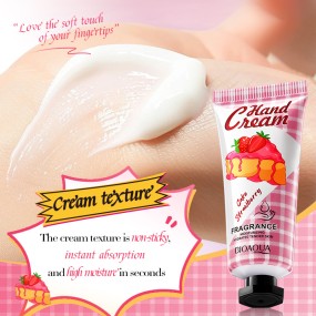Top Brand Cake Strawberry Fragrance Moisturizing Hand Cream Lightweight Non-greasy Dry Skin Repair Moisturizing
