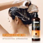 Anti-dandruff and Anti-itch Shampoo, Soft Nourishing Oil Control, Refreshing Moroccan Nut Oil Hair Strengthening Shampoo