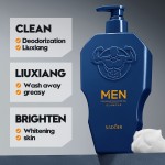 Hot Selling Organic Perfume Cleaning Moisturizing Whitening Brightening Refreshing Whitening Wholesale Men's Shower Gel