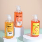 Popular VC Papa AHA Facial Body Essence VC Fruit Acid Brighten Hydrating Wrinkle Blackening Essence 500ml