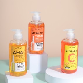 Popular VC Papa AHA Facial Body Essence VC Fruit Acid Brighten Hydrating Wrinkle Blackening Essence 500ml