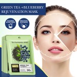 New Best-selling Green Tea Blueberry Facial Nourishing Moisturizing and Brightening Mask Skin Care