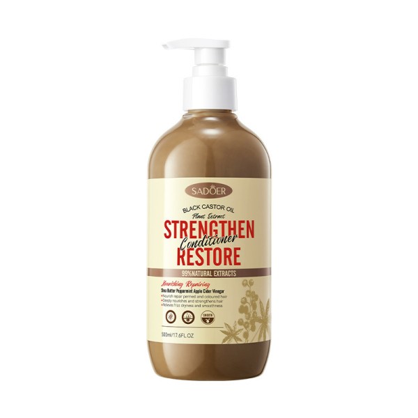 Hot-selling Black Castor Oil Enhanced Conditioner, Moisturizing and Repairing Dry and Damaged Hair, Improving Scalp Care
