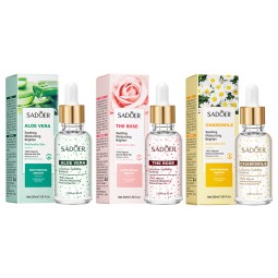 Factory Direct Sales of Organic Plant Herbal Serum Rose Chamomile Aloe Vera Moisturizing, Soothing and Anti-aging Essence