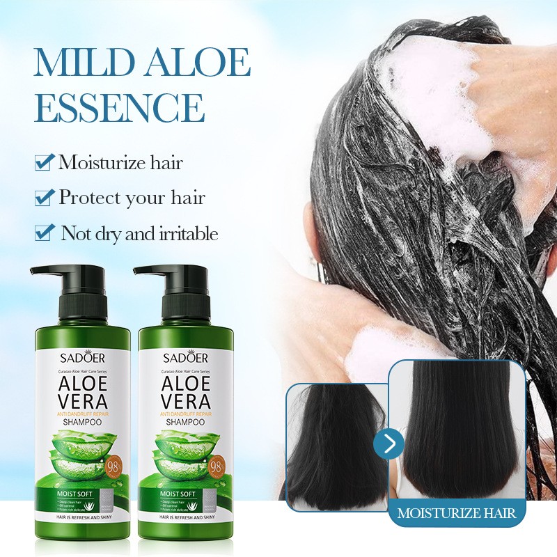 Hot-selling Organic Shampoo & Conditioner, Natural, Smooth, Anti-dandruff, Aloe Vera Shampoo for Men and Women