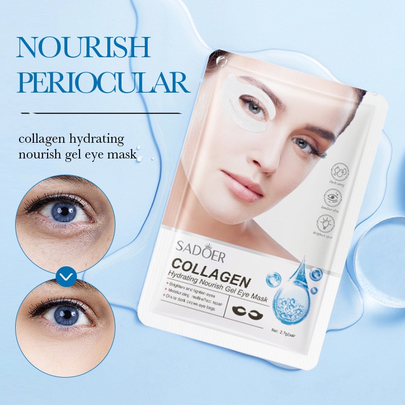 Collagen Deep Moisturizing, Soothing, Tight and Smooth, Reducing Fine Lines, Dark Circles, Flaky Whitening butterfly Eye Mask