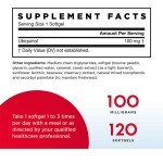 Ubiquinol Softgels Supplier - 100mg Heart Health 120ct