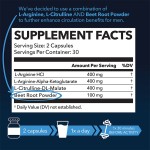 L-Arginine Capsules Factory - Nitric Oxide Supplement 60ct