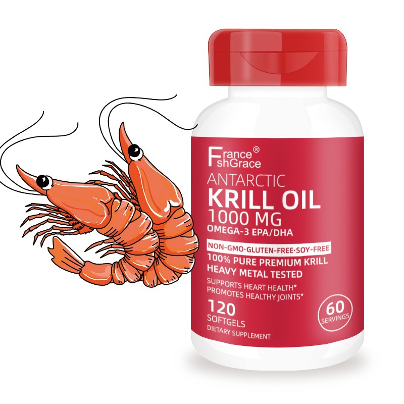 Krill Oil Softgels Factory - 1000mg Omega 3 Joints