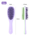 Silicone Comb Brush Supplier - 2-in-1 Scalp Massage