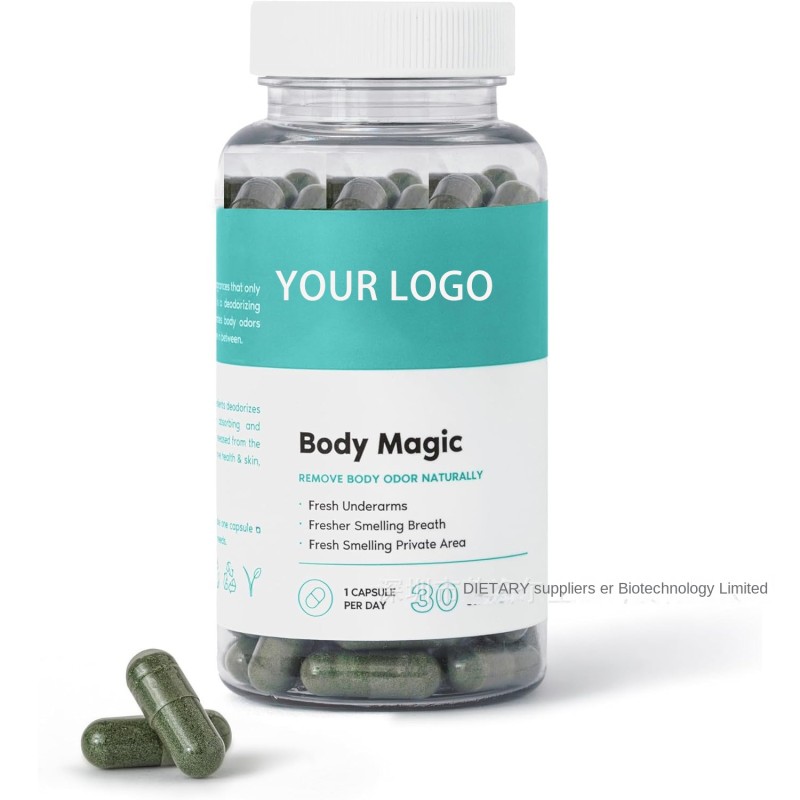 Body Magic OEM Chlorophyll Capsules Antioxidant Pills for Adults Cross-Border Foreign Trade Factory Supply