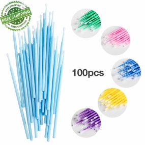 Eyelash Brush Supplier - 100PCS Disposable MicroBrush