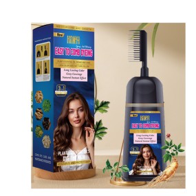 Hair Dye Shampoo Factory - With Comb Private Label