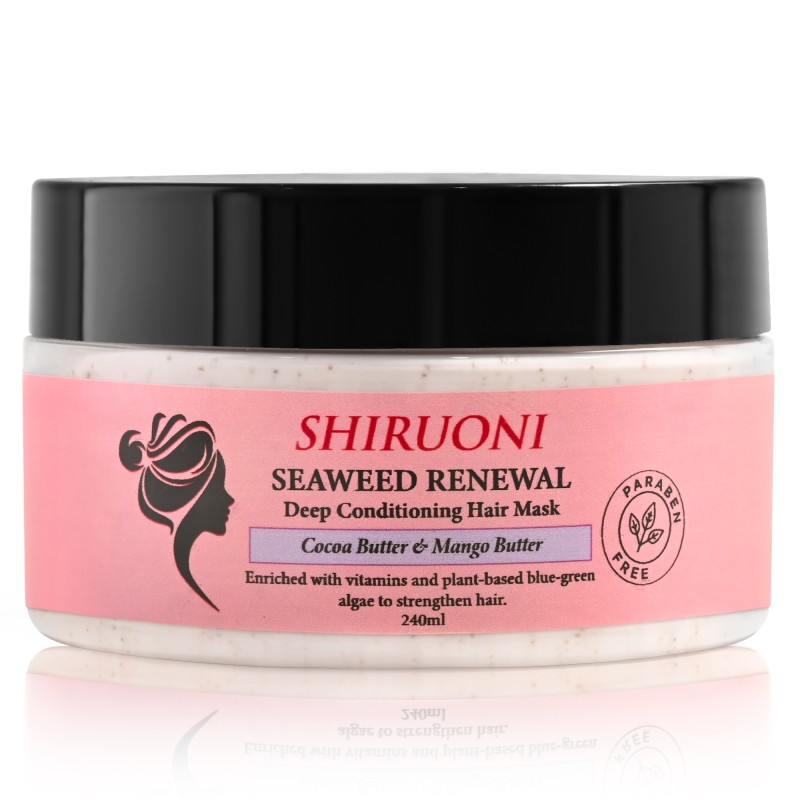 Wholesale Deeply Moisturizes Reduces Breakage Cocoa Mango Butter Seaweed Renewal Hair Mask Treatment