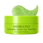 60 Patches Under Eye Mask Pads Glow Jelly Soothing Lighten Dark Circles Calming Reduce Puffiness Avocado Under Eye Patches
