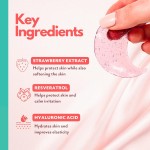 Private Label Eye Patches Brightening Reduces Dark Circles Calming Hyaluronic Acid Strawberry Rose Under Eye Mask