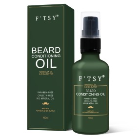 Private Label Natural Vegan Full Beard Maracuja Oil and Shea Butter to Moisturize and Soften Men Beard Conditioning Oil