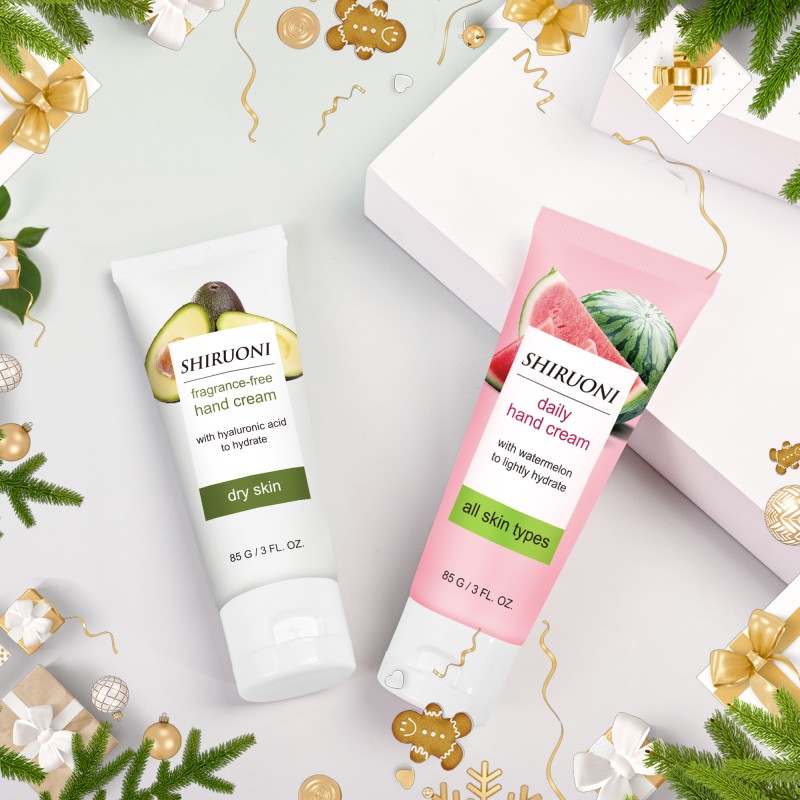 Private Label Hand and Foot Cream Watermelon Avocado Soothing Whitening Moisturizing Hand Cream Christmas Gift