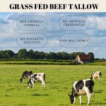 100% Private Label Custom Logo Grass Fed Deep Moisturizing Face Moisturizer Handmade Raw Wild Honey Whipped Beef Tallow Balm
