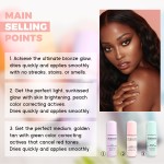 Private Label Color Correcting Tanning Foam with Grapefruit Chia Seed Avocado Oils Hydrating Self-Tanning Mousse