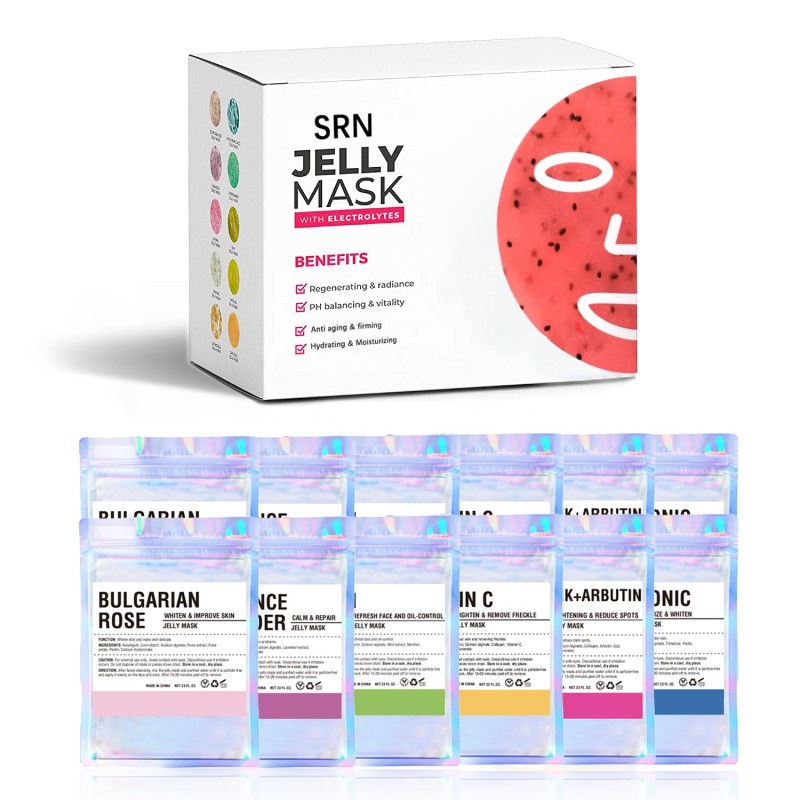 Private Label Travel Size 1.5oz Small Bag DIY Home Spa Powder Jelly Peel Off Facial Vajacial Spa Mask