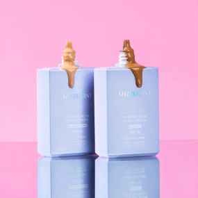 Private Label Glow Illuminating Sun Protection Sunscreen Tinted SPF50 Mineral Glow Serum Drops