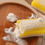 Private Label Body Care Exfoliating for Acne Removal Whitening Lemon Soap Loofah for Soap Bars