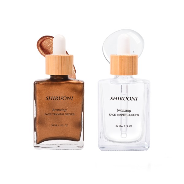 Free Sample Face Tanning Drops Hydrating Pomegranate Long-Lasting Tan Bronzing Self Tanning Drops