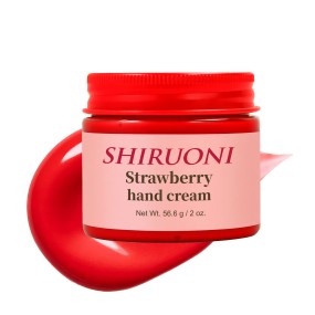 Private Label Hand Cream Own Logo Moisturizing Lightening Christmas Whitening Women's Strawberry Shea Butter Hand Cream