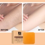 Private Label Soap Bar Lighten Acne Marks Soothing Oil Control Exfoliating Saffron Goat Milk Soap