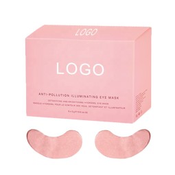 Reduce Eye Bag Dark Circle Collagen Hydrogel Mask Under Pink Gel Gold Eye Patches