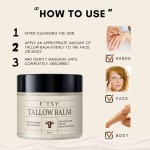 100% Private Label Custom Logo Grass Fed Deep Moisturizing Face Moisturizer Handmade Raw Wild Honey Whipped Beef Tallow Balm