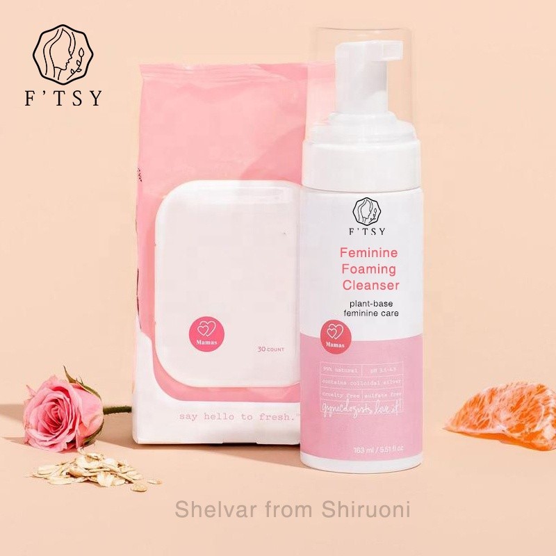 OEM All Natural Plant Base PH Balance Rose Foam Feminine Vaginal Health Care Wash Cleanser